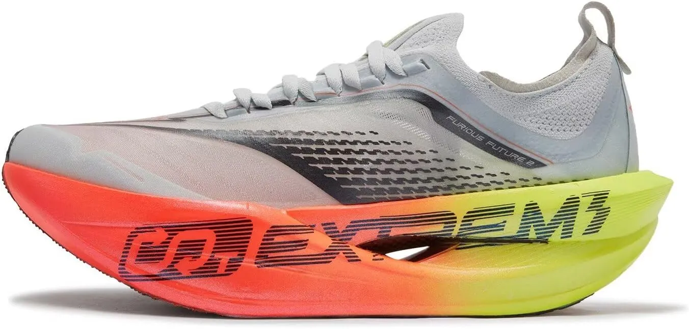 361 Furious Future 2.0 Running Shoes for Men Wide Foot Sneakers Lightweight,Breathable,Cushion,Carbon Plate Running Shoes for Professional Race,Marathon Training Shoes