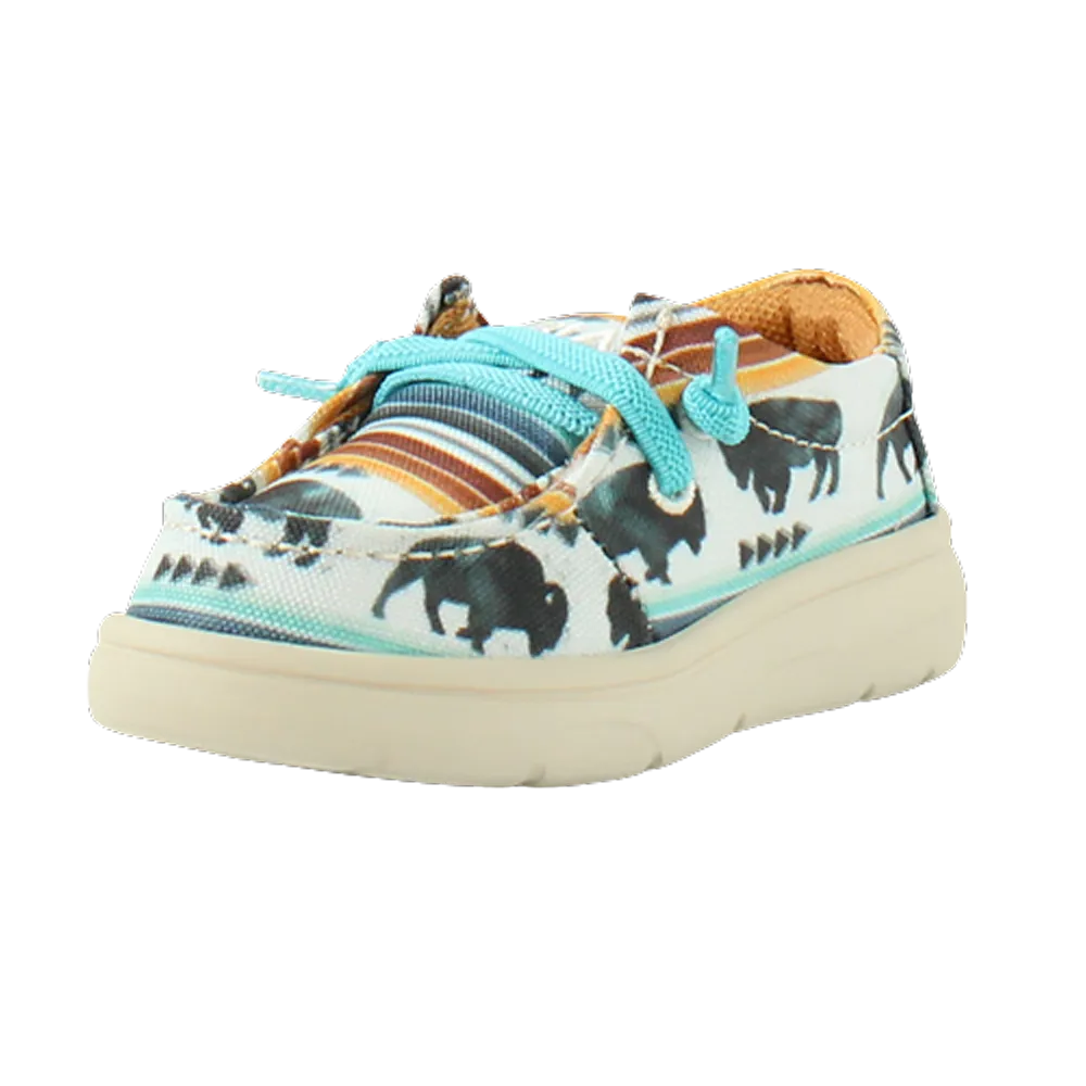 A443001997 Ariat Lil Stompers Hilo Shoes- Buffalo Print