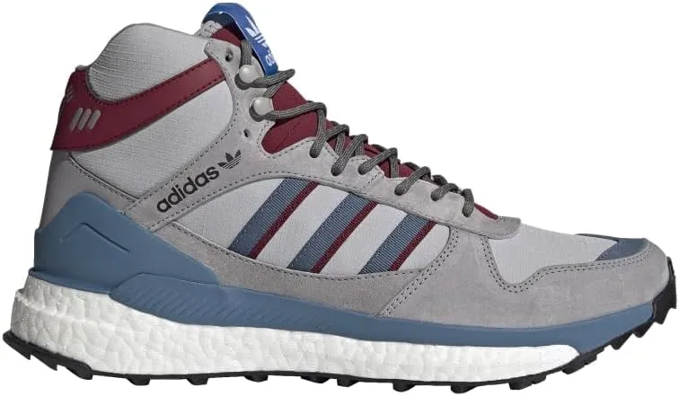 adidas Originals Men's Marathon x Human Made Hi Top Sneakers Shoes, Clear Onix/St Stonewash Blue/Collegiate Burgundy, 9