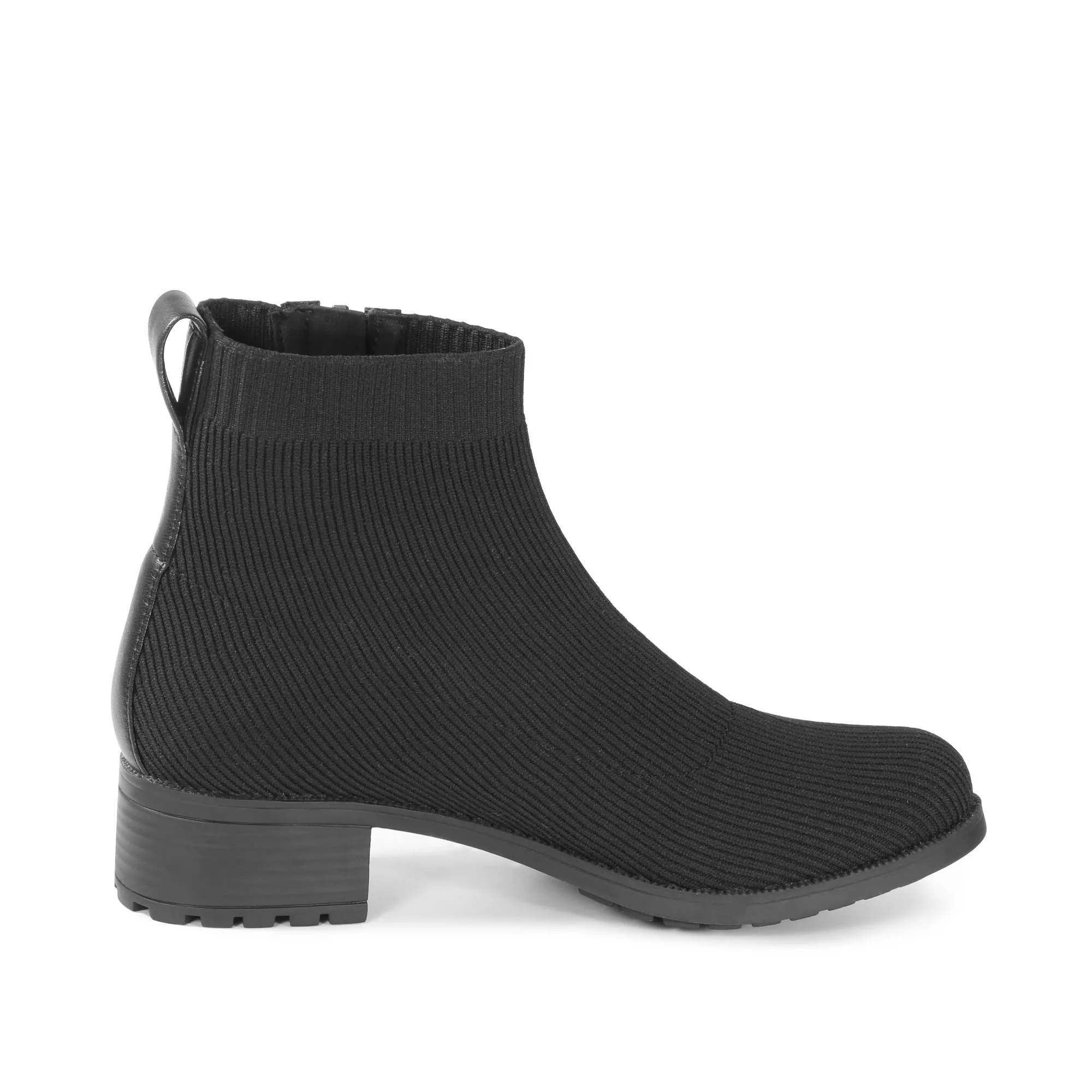 Alba Knit Ankle Boots (Nero)