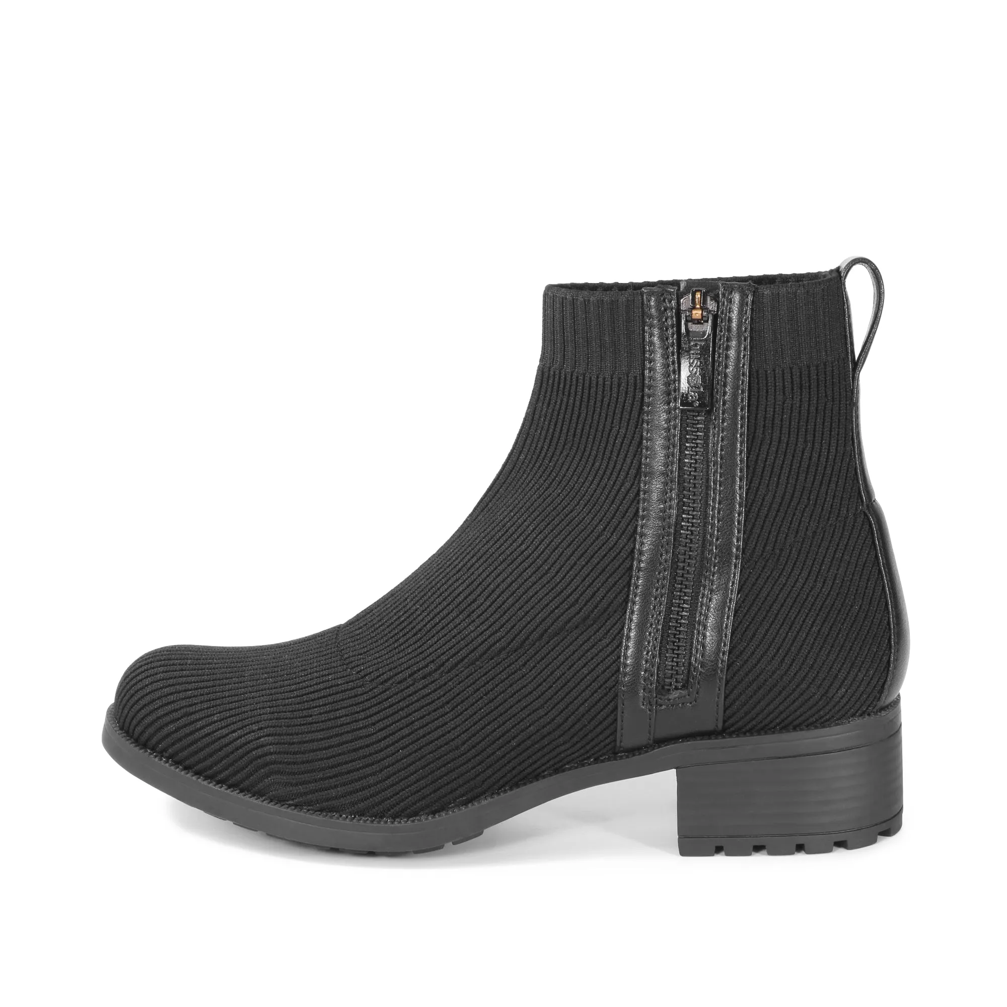 Alba Knit Ankle Boots (Nero)