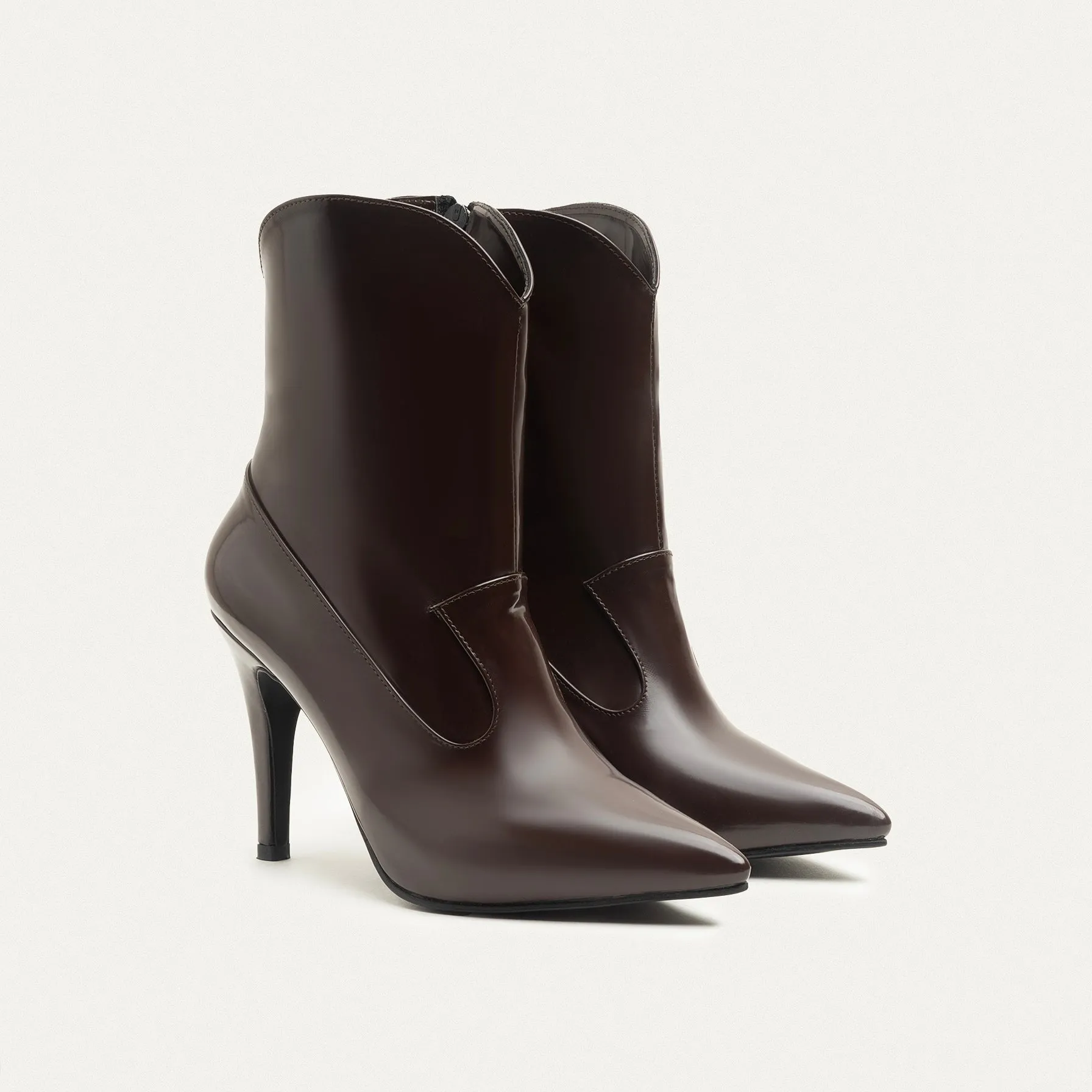 Aria Ankle Boots - Burgundy