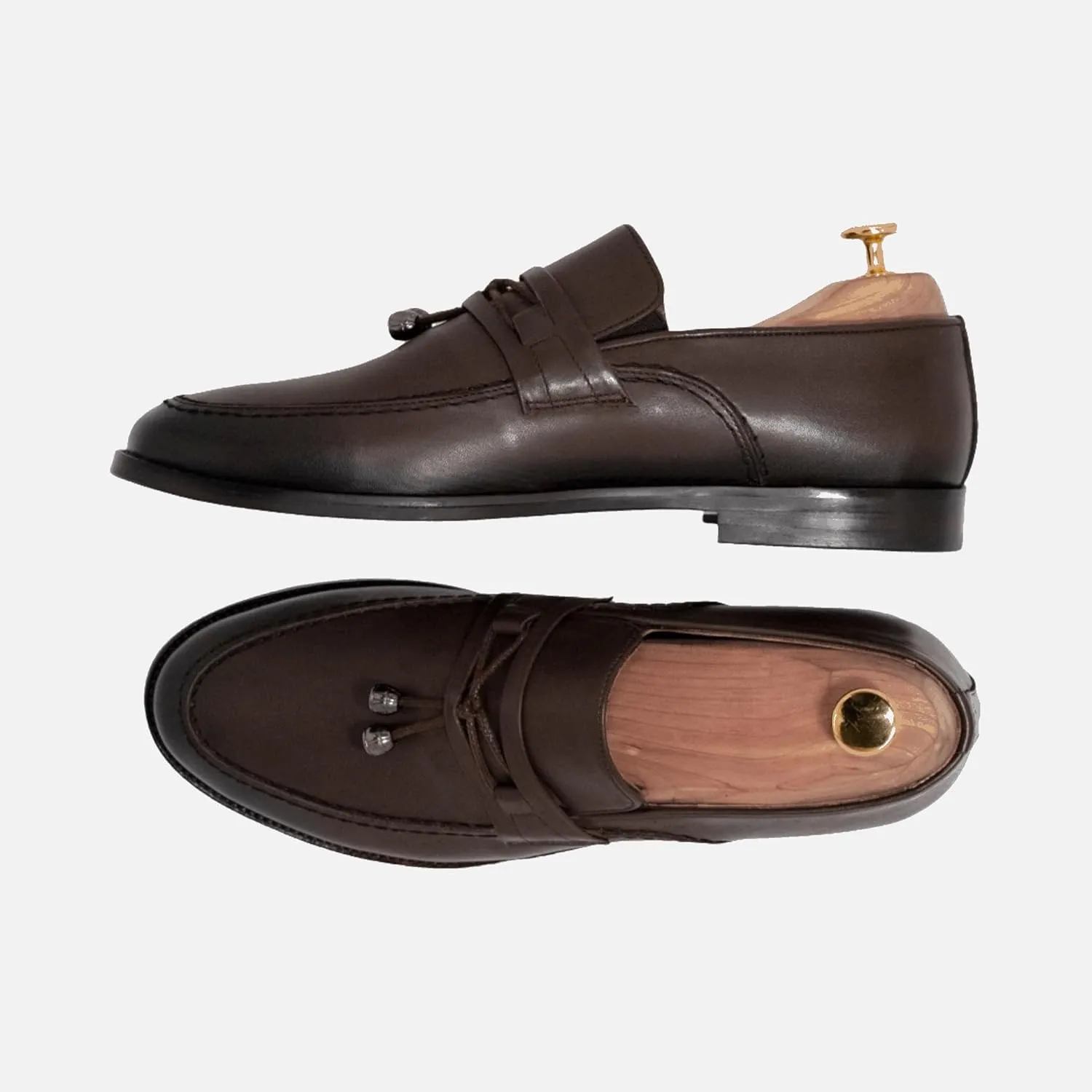 Aurora Men??s Dress Loafers ?C Elegant Leather Slip-On Shoes | Premium Business Casual Footwear | Comfortable All-Season Soft Leather Loafers