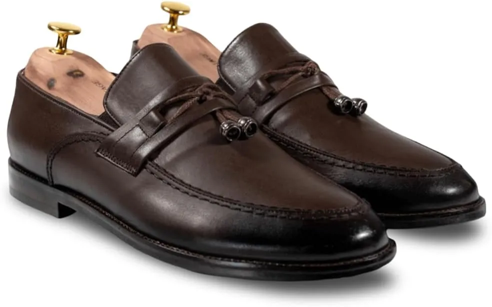 Aurora Men??s Dress Loafers ?C Elegant Leather Slip-On Shoes | Premium Business Casual Footwear | Comfortable All-Season Soft Leather Loafers