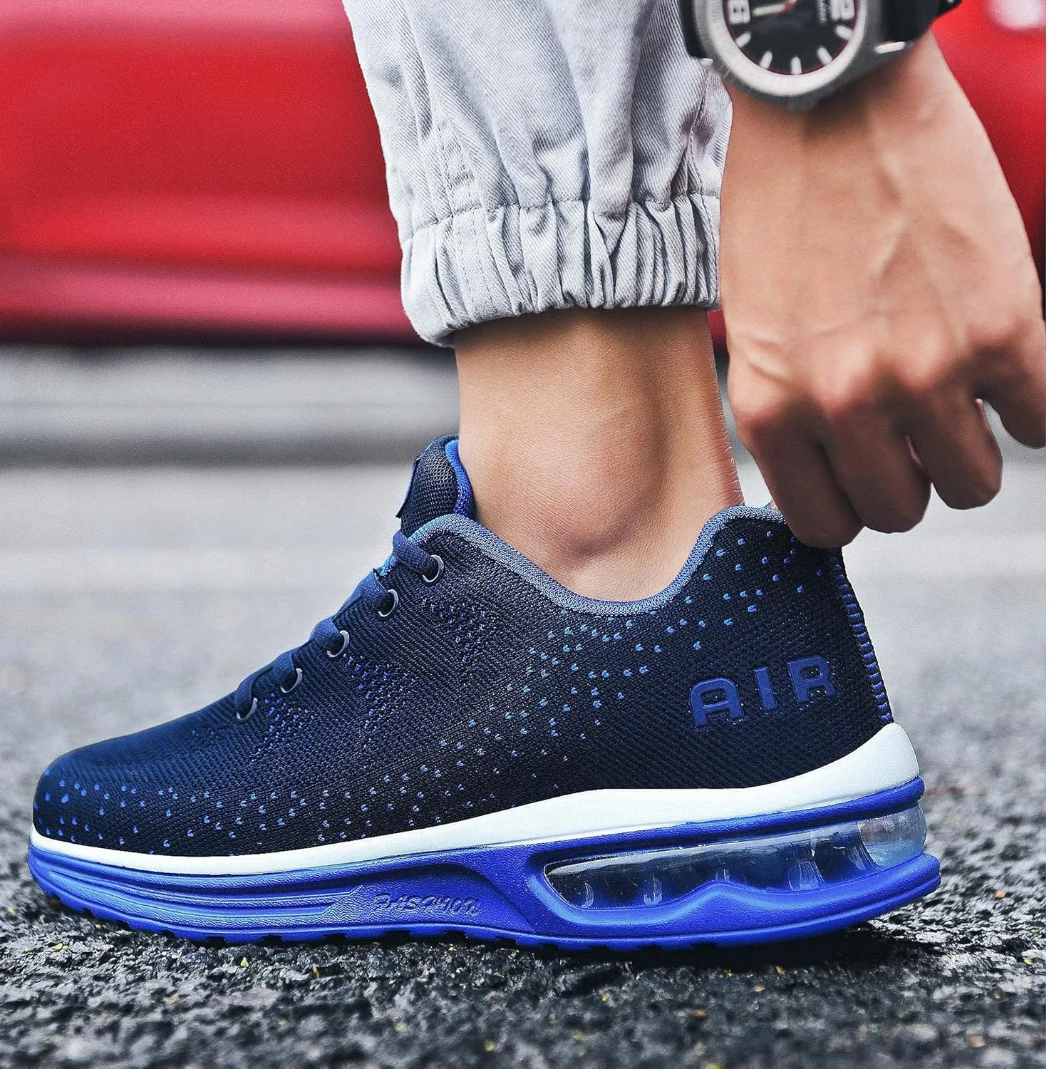 Autper Mens Athletic Running Shoes Sneakers Lightweight Sport Gym Jogging Walking Tennis Sneakers US 6.5-US 12.5