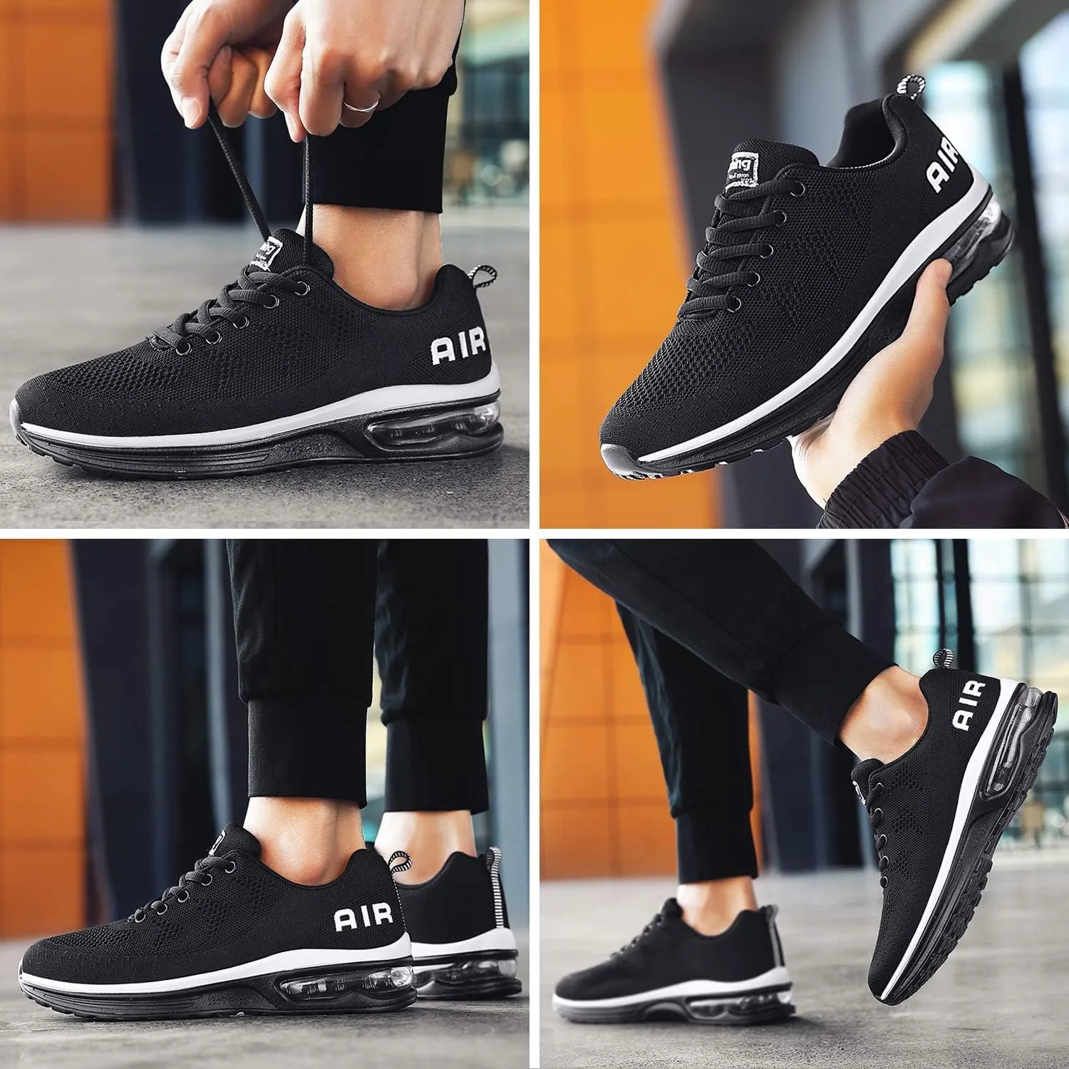 Autper Mens Athletic Running Shoes Sneakers Lightweight Sport Gym Jogging Walking Tennis Sneakers US 6.5-US 12.5