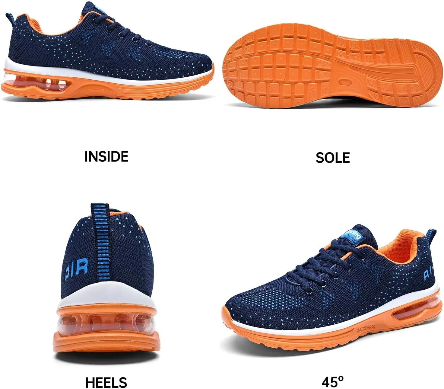 Autper Mens Athletic Running Shoes Sneakers Lightweight Sport Gym Jogging Walking Tennis Sneakers US 6.5-US 12.5