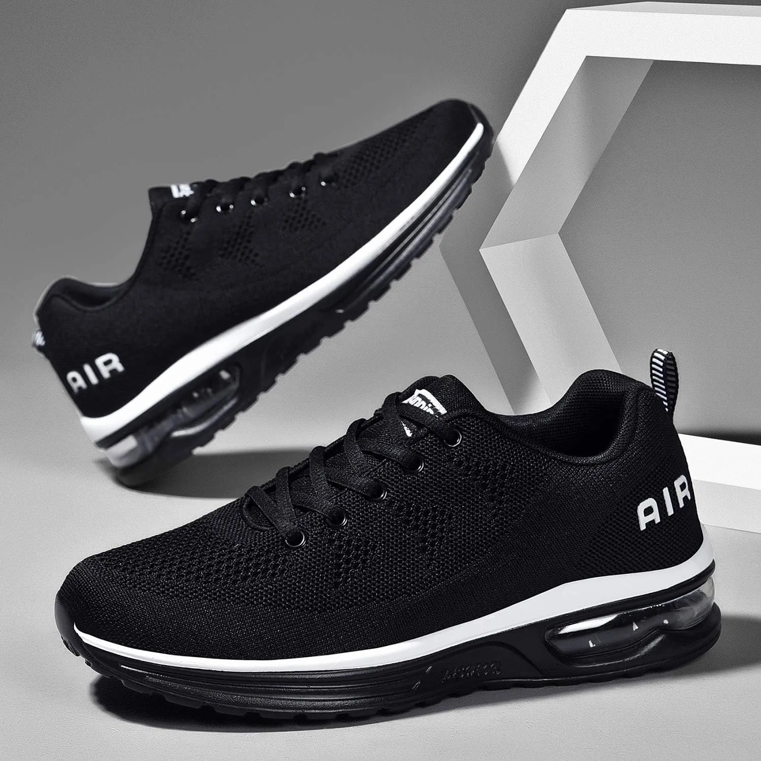 Autper Mens Athletic Running Shoes Sneakers Lightweight Sport Gym Jogging Walking Tennis Sneakers US 6.5-US 12.5