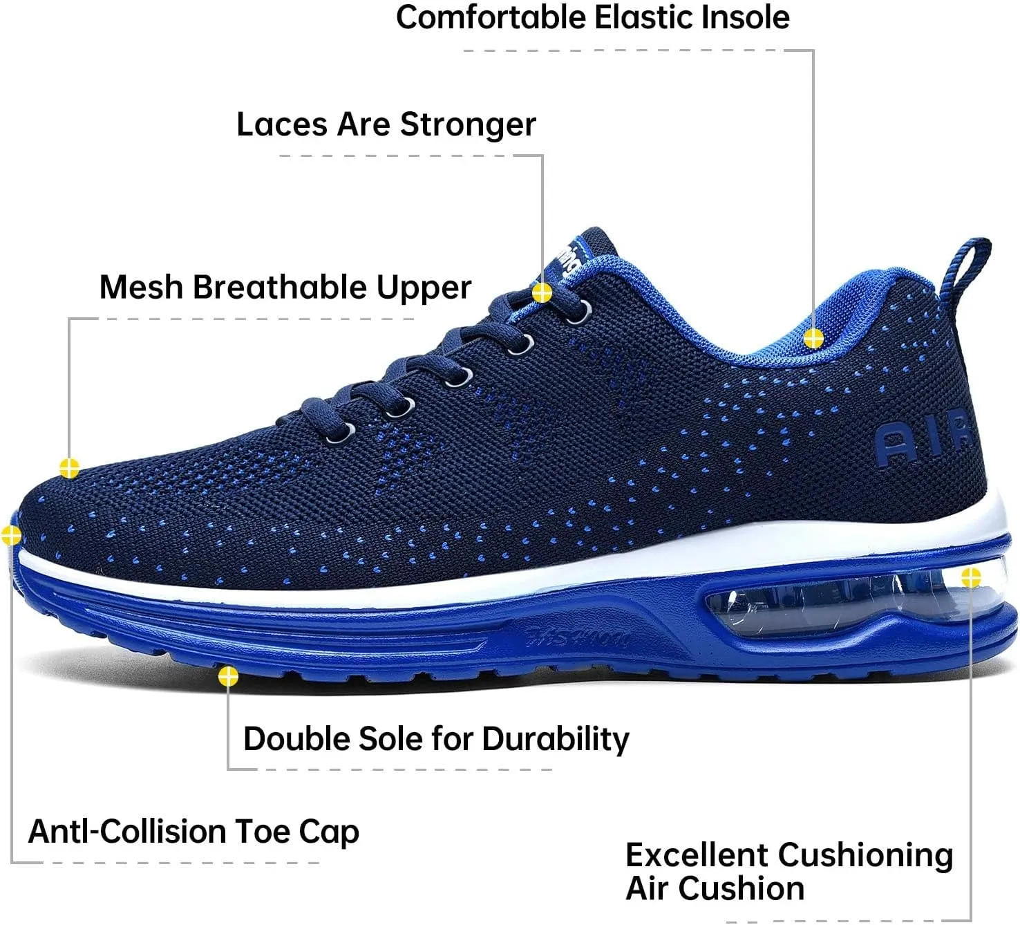 Autper Mens Athletic Running Shoes Sneakers Lightweight Sport Gym Jogging Walking Tennis Sneakers US 6.5-US 12.5