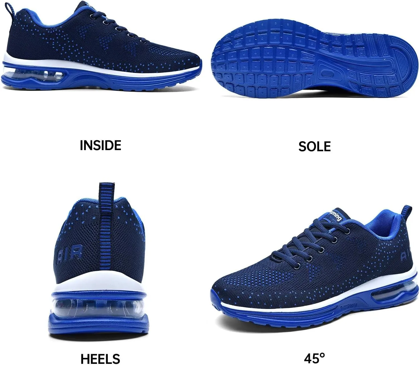Autper Mens Athletic Running Shoes Sneakers Lightweight Sport Gym Jogging Walking Tennis Sneakers US 6.5-US 12.5