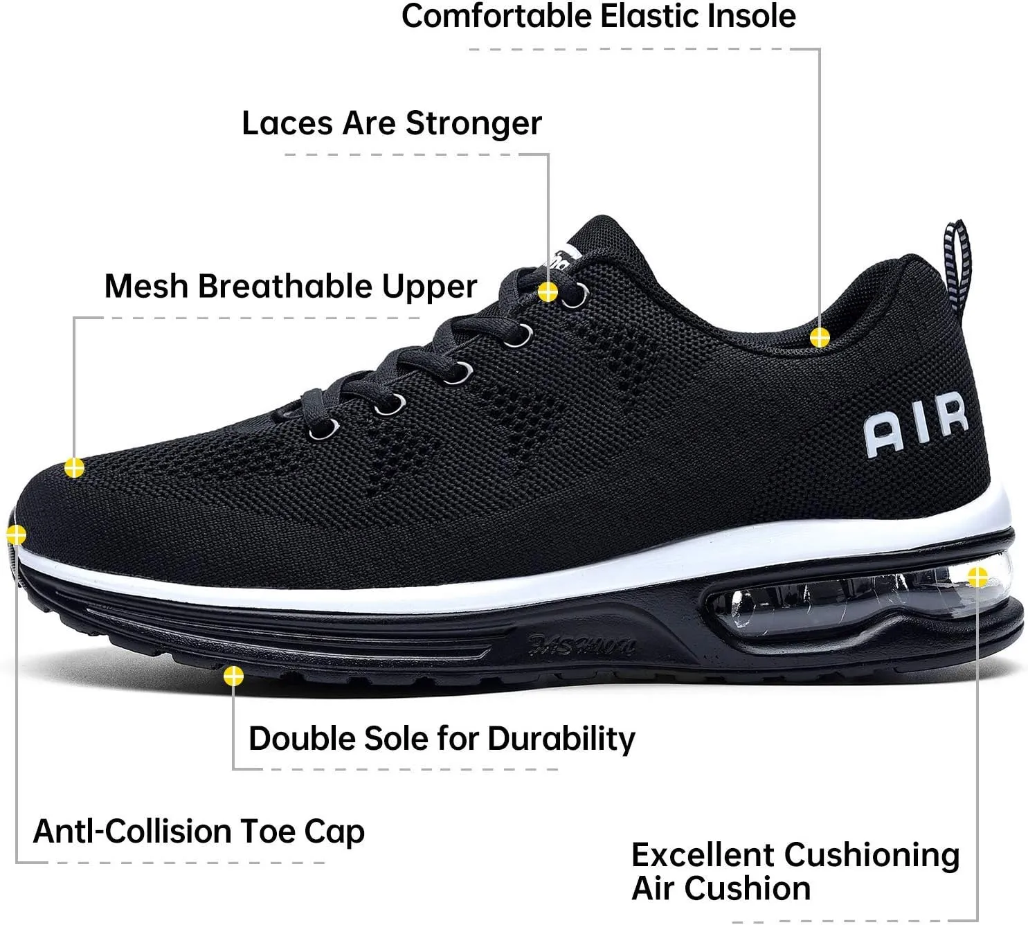Autper Mens Athletic Running Shoes Sneakers Lightweight Sport Gym Jogging Walking Tennis Sneakers US 6.5-US 12.5