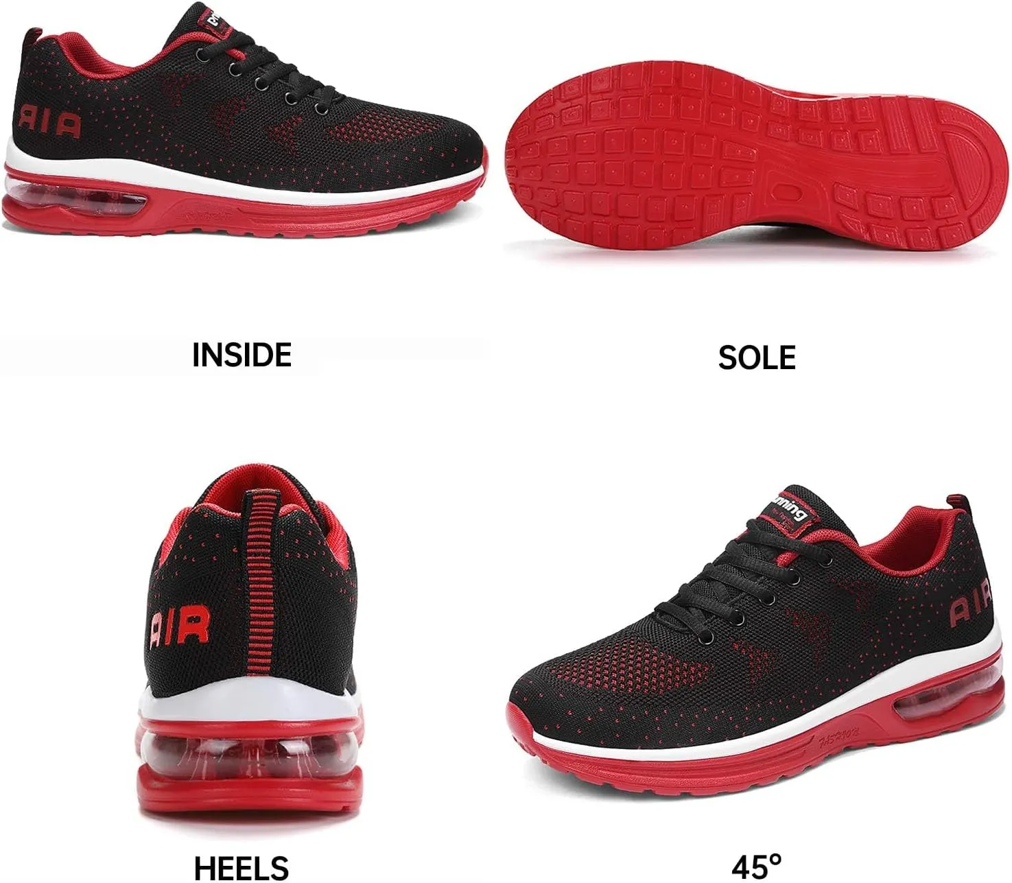 Autper Mens Athletic Running Shoes Sneakers Lightweight Sport Gym Jogging Walking Tennis Sneakers US 6.5-US 12.5