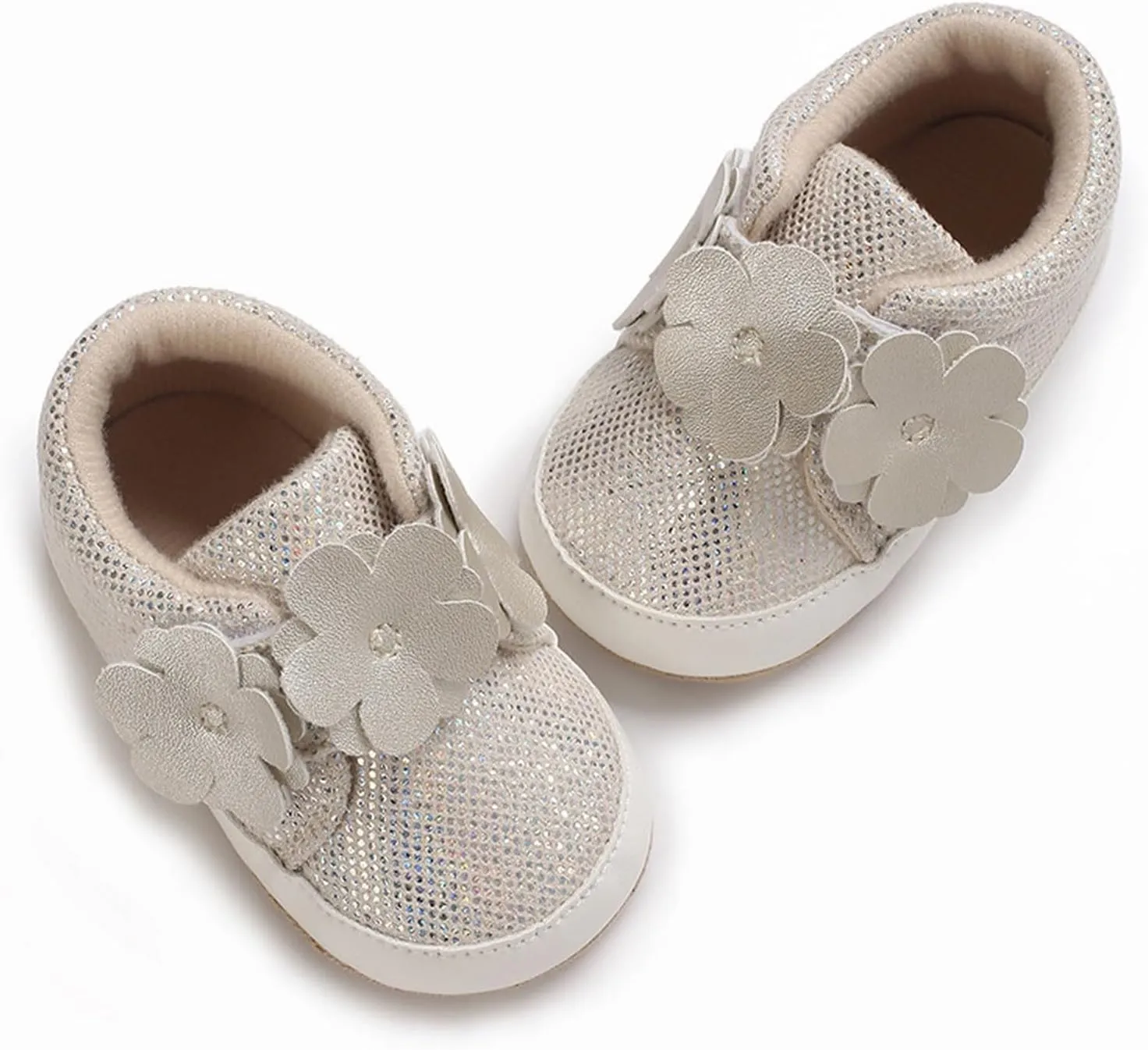 Baby First Walking Shoes Toddler Slip on Shoes Girls Casual Sneakers Glitter Boy Running Tennis Footwear