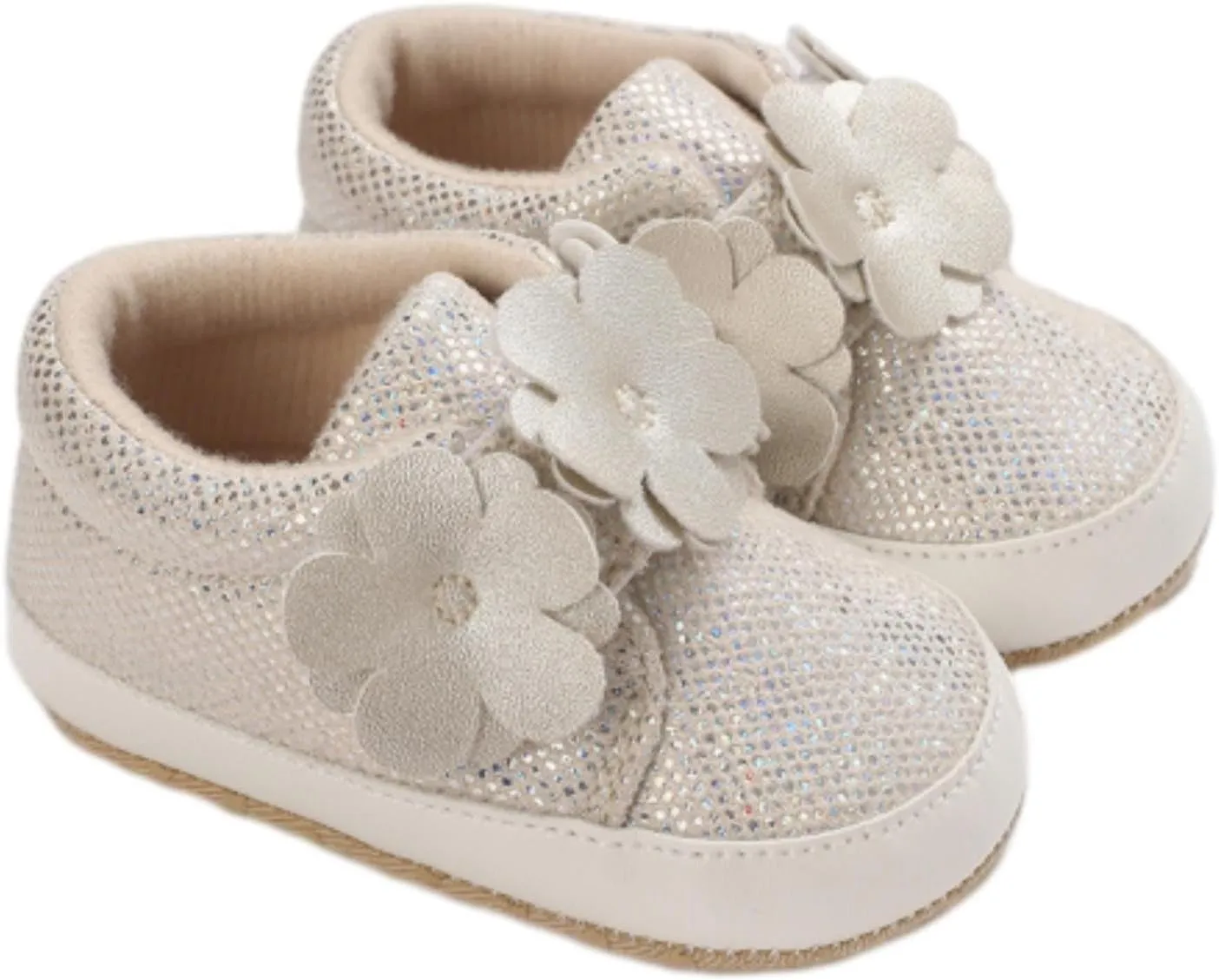 Baby First Walking Shoes Toddler Slip on Shoes Girls Casual Sneakers Glitter Boy Running Tennis Footwear