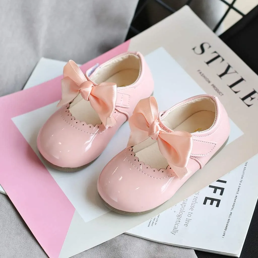Baby Girl Shoes Leather Toddler Shoes Girls Infant Baby Knot Kids Princess Sandals Baby Shoes Cute