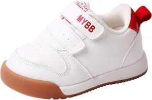 Baby High Top Shoes Infant Boys Girls First Walking Shoes Non-Slip Pu Leather Sneakers Crib Shoes Newborn Loafer Flats