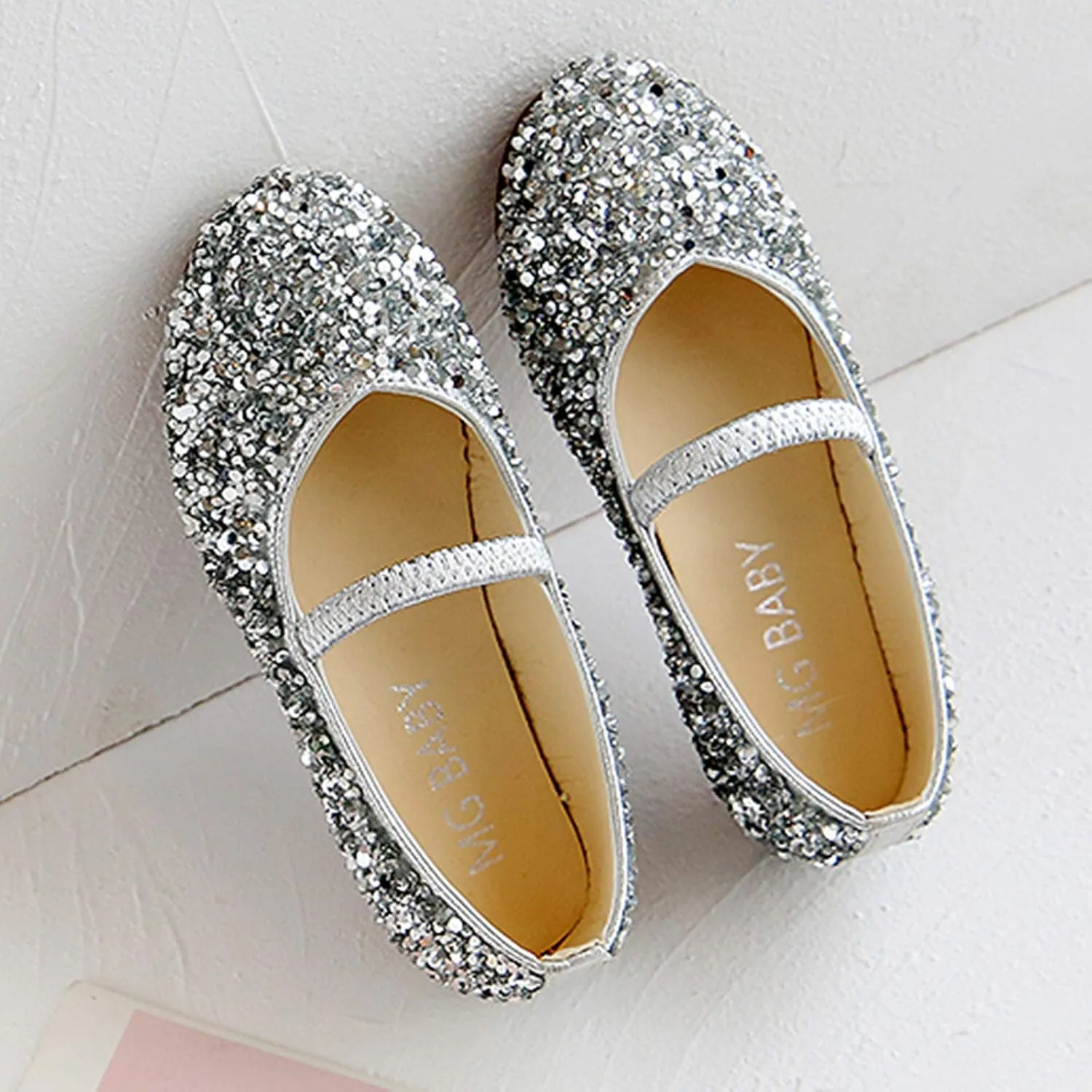 Baby Shoes Baby Sequined Shoes Dance Children Bottom Girls Princess Leather Soft Shoes Baby Shoes Cute