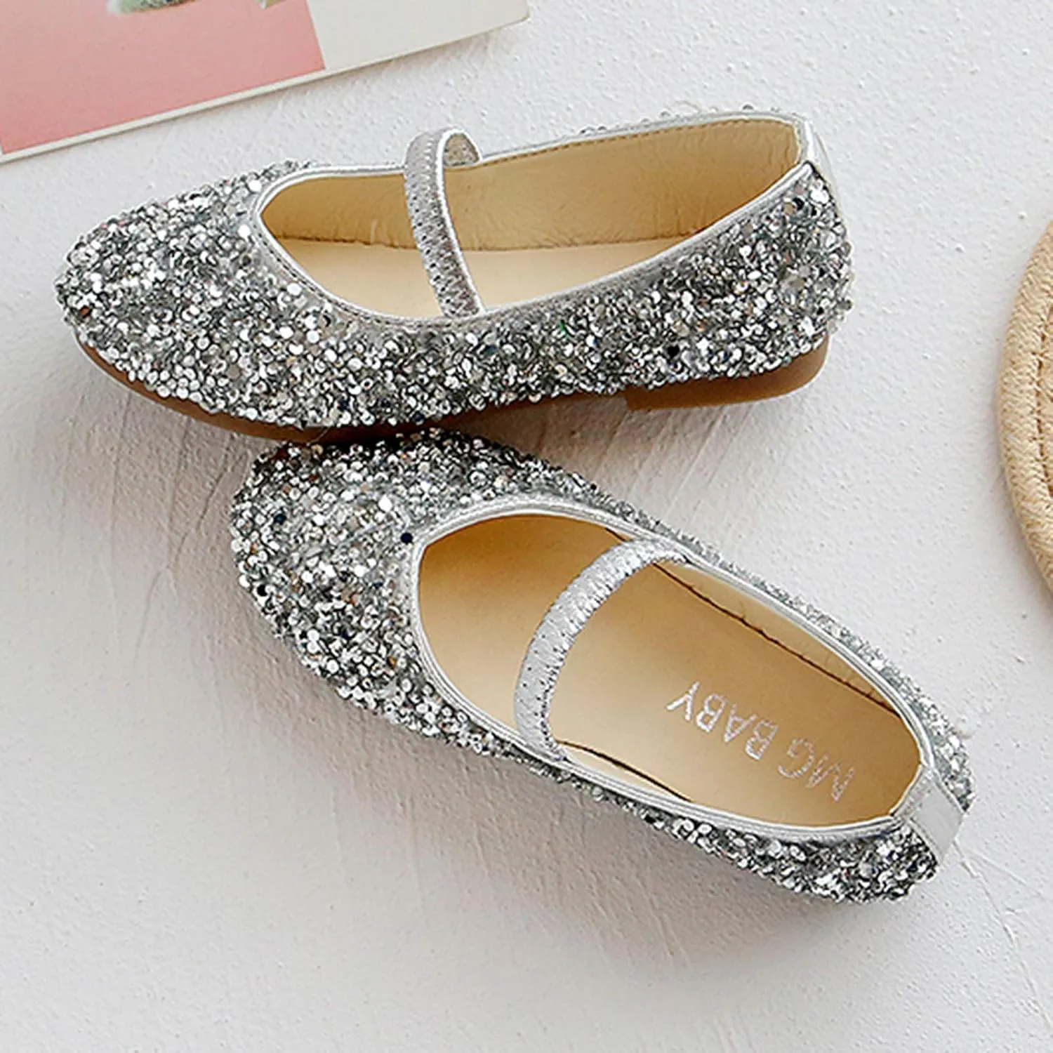 Baby Shoes Baby Sequined Shoes Dance Children Bottom Girls Princess Leather Soft Shoes Baby Shoes Cute