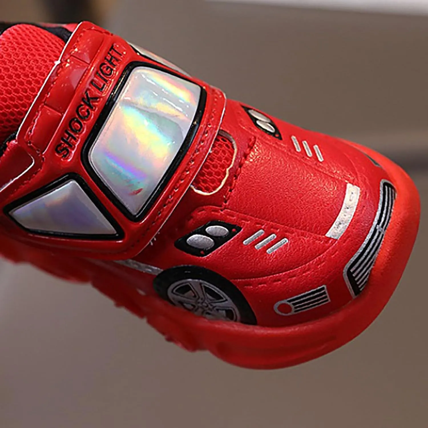 Baby Toddler Fashion Light Shoes Boys Girls Cartoon Car Casual Light Up Shoes for Sports Tennis Running and Walking