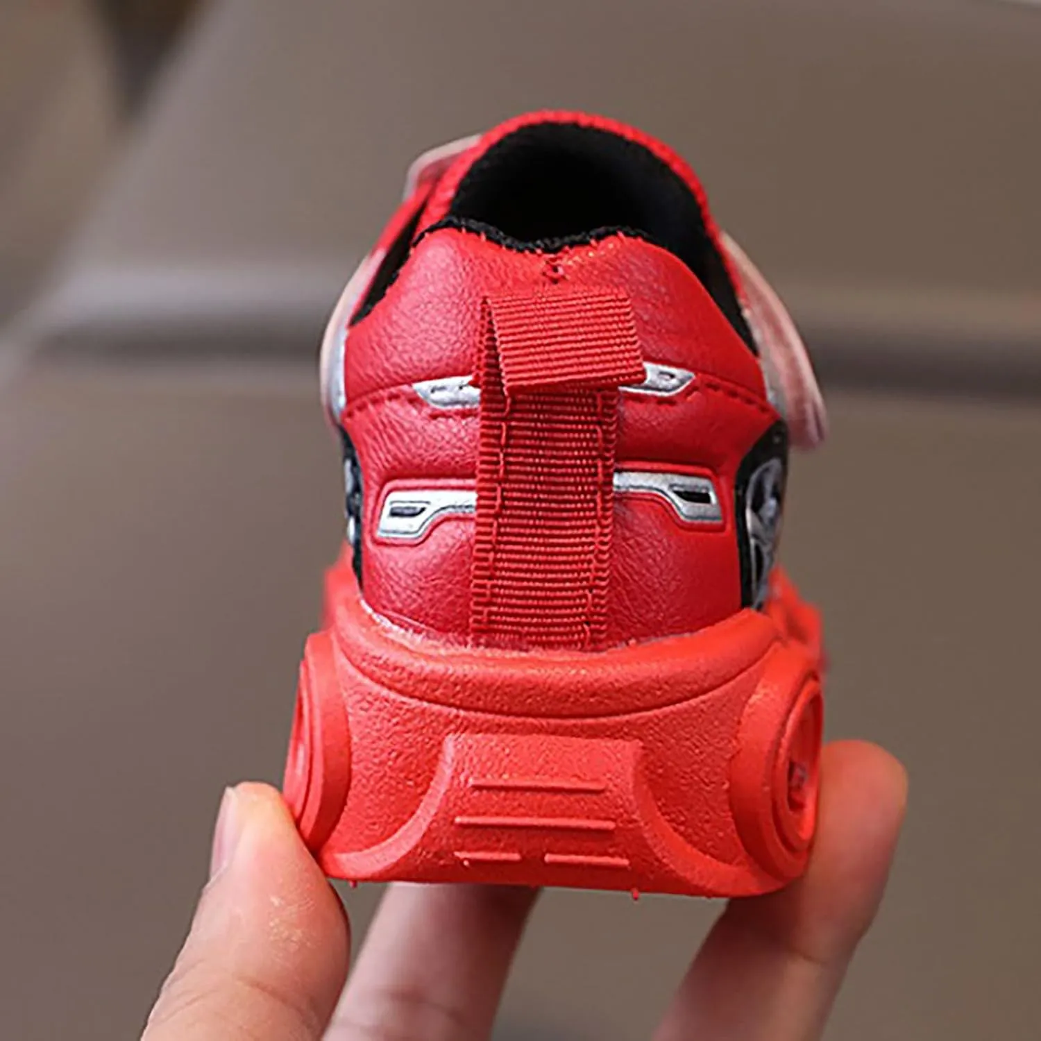 Baby Toddler Fashion Light Shoes Boys Girls Cartoon Car Casual Light Up Shoes for Sports Tennis Running and Walking