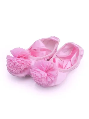 Ballet Shoes Stain Flower Indoor Soft Sole Exercise Shoes
