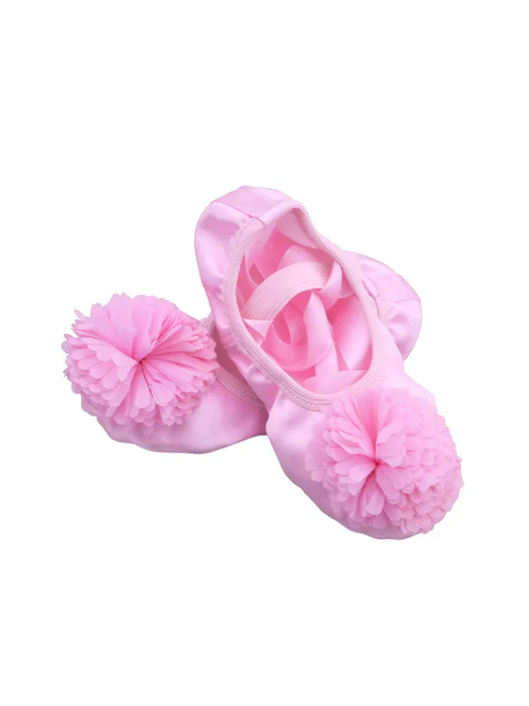 Ballet Shoes Stain Flower Indoor Soft Sole Exercise Shoes