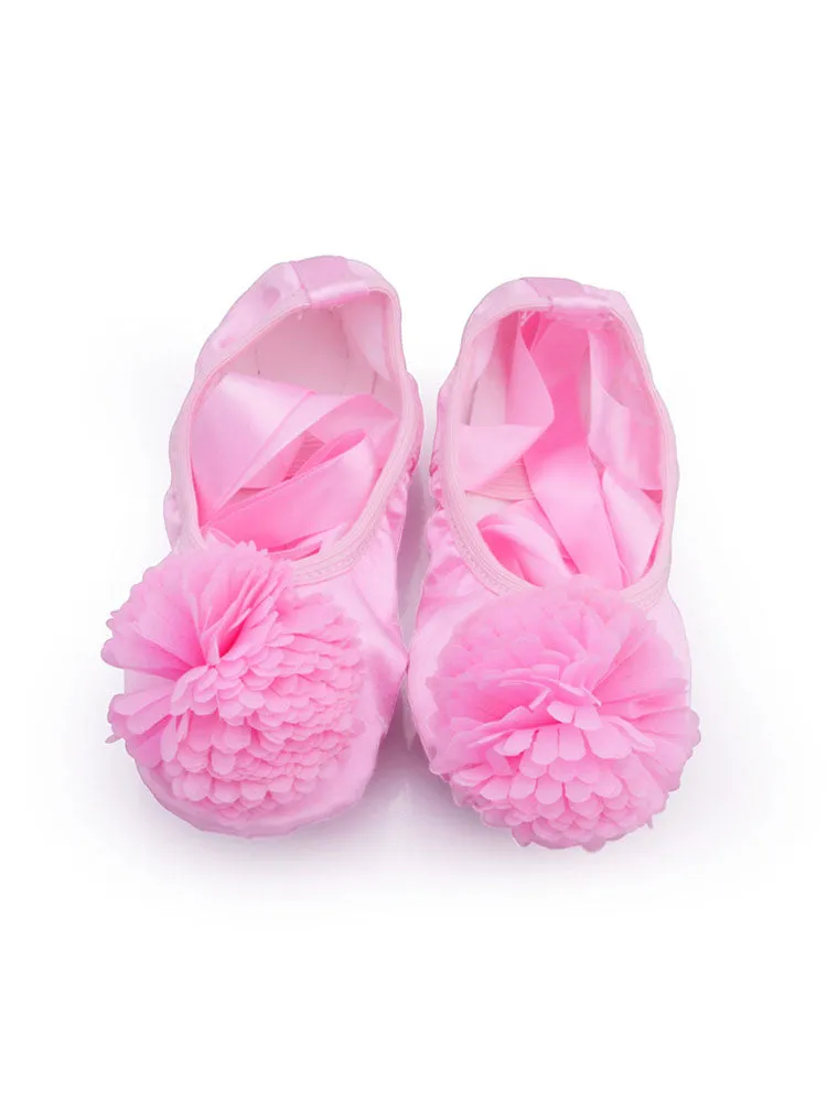Ballet Shoes Stain Flower Indoor Soft Sole Exercise Shoes