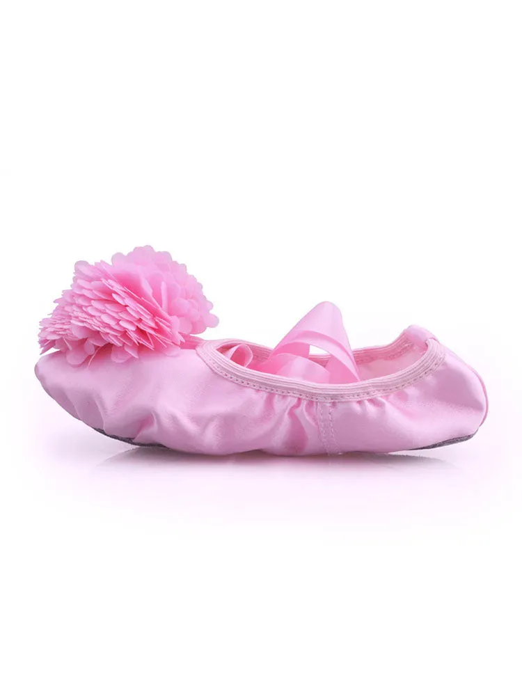 Ballet Shoes Stain Flower Indoor Soft Sole Exercise Shoes