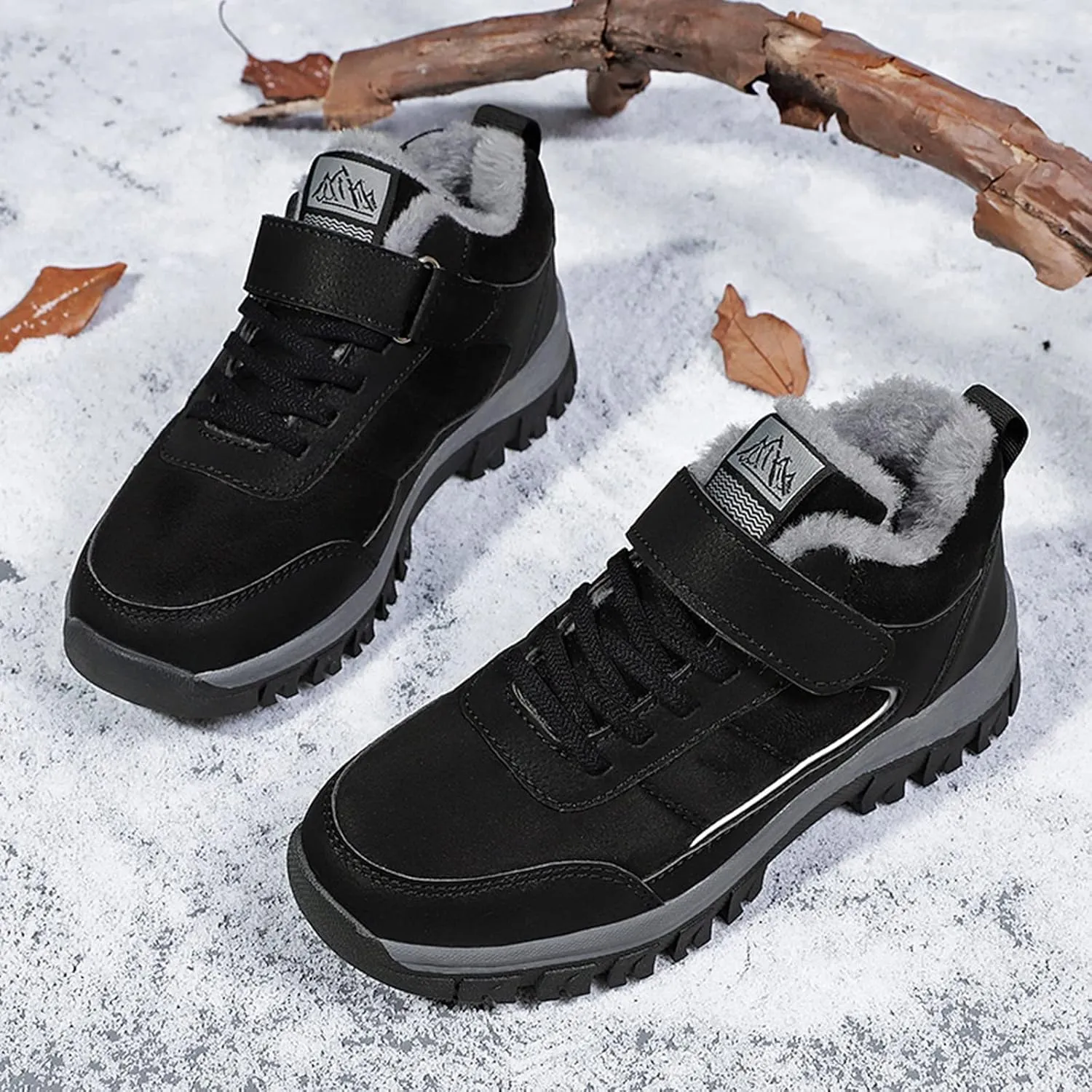 Black Knee High Winter Boots for Women Women Waterproof Snow Boots with Zipper Winter Boots for Women Ankle Booties Sexy Womens Duck Boots Waterproof Insulated Wide Botas Nieve