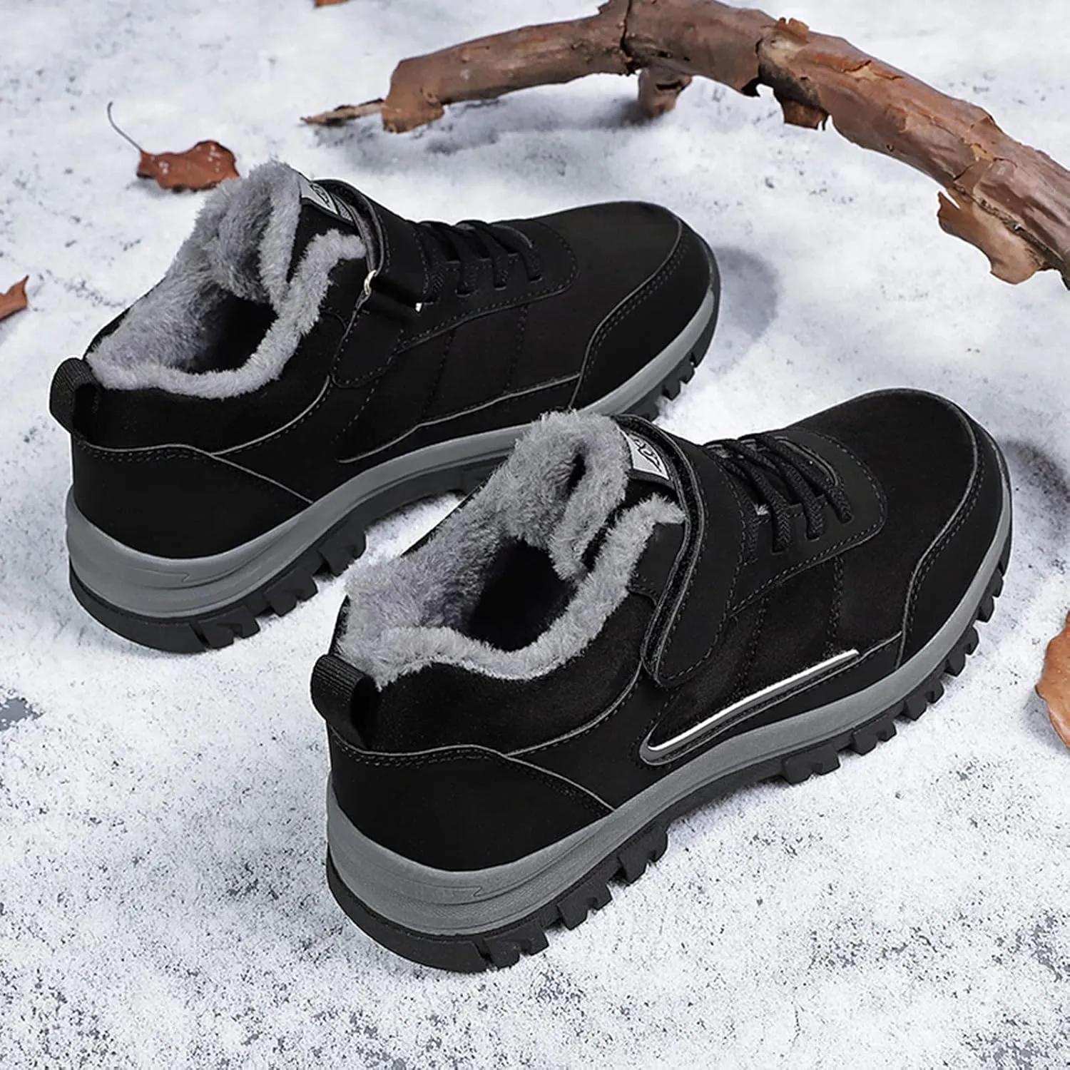 Black Knee High Winter Boots for Women Women Waterproof Snow Boots with Zipper Winter Boots for Women Ankle Booties Sexy Womens Duck Boots Waterproof Insulated Wide Botas Nieve