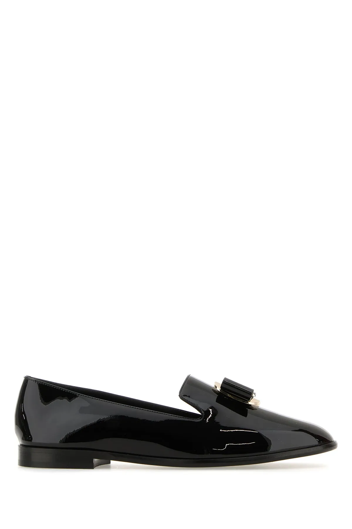 Black leather Zamira loafers
