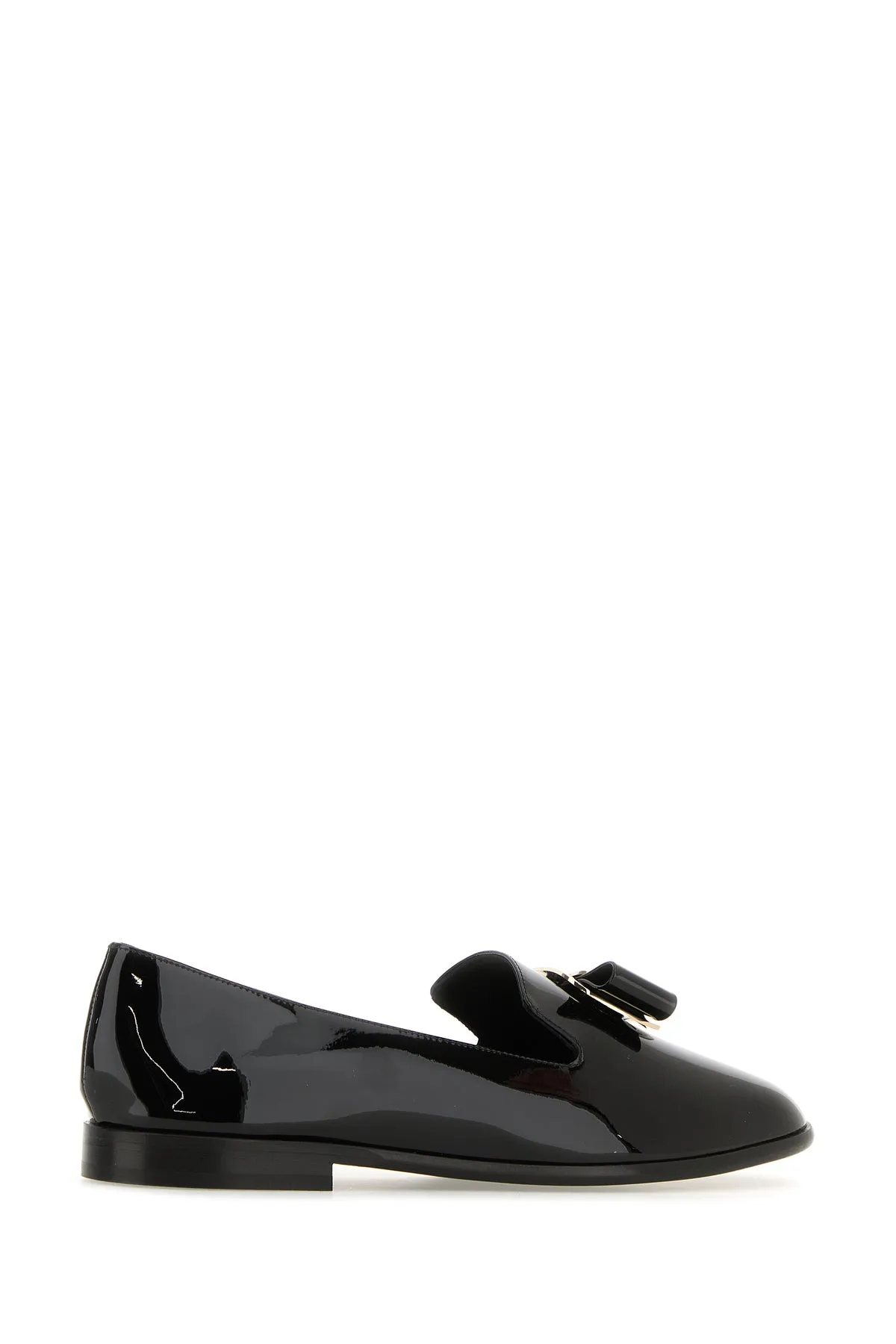 Black leather Zamira loafers