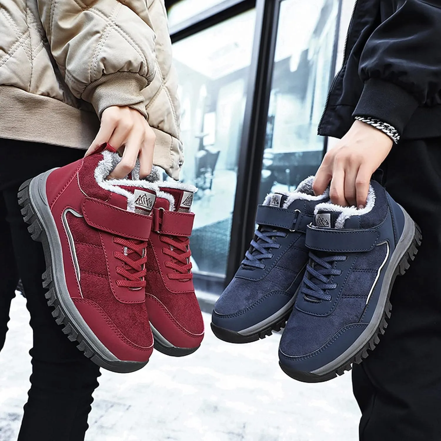 Black Winter Boots for Women Short Non Slip Winter Boots for Women Waterproof Snow Boots Winter Waterproof Slip Resistant Waterproof Work Boots for Women Winter Dress Boot for Women 2023
