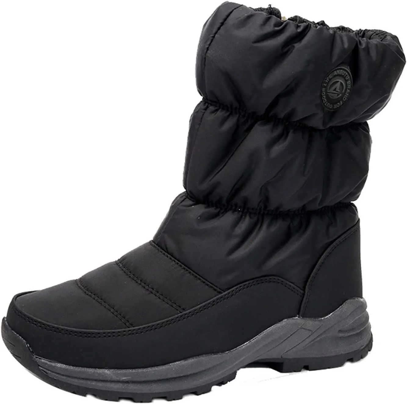 Black Winter Boots for Women Short Womens Winter Ankle Snow Boots Women Winter Booties Size 11 Womens Waterproof Hiking Boots Extra Wide Width Botas De Mujer Para La Nieve Que No Se Resbale