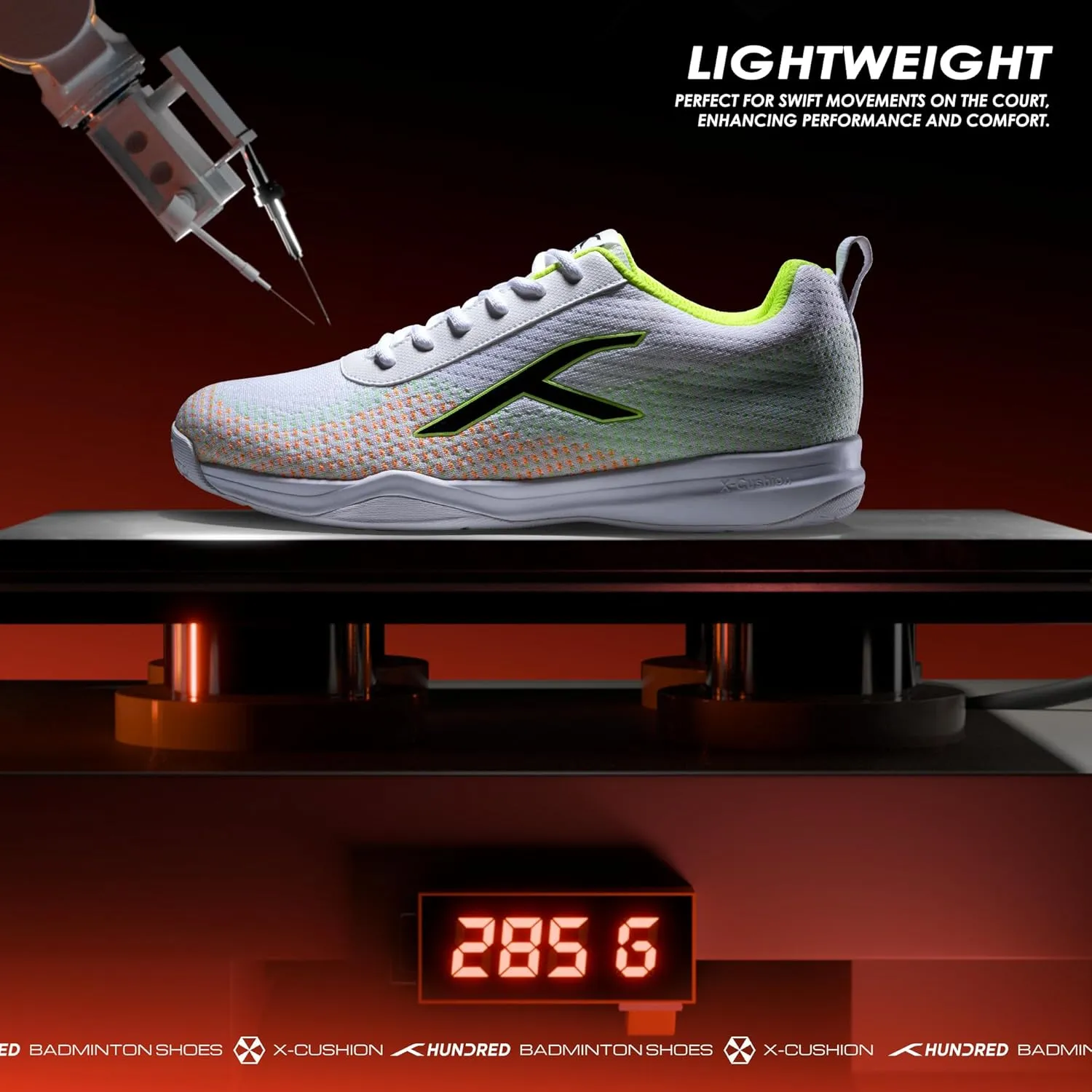 Blade Lite Non Marking Badminton Shoes | Unisex | Material: Knitted Upper & Rubber Sole | Perfect for Squash, Table Tennis, Volleyball, Basketball