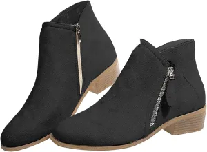 Booties for Women Low Heel Womens Platform Boots Flat Ankle Boots Winter for Women 2024 Trendy Boots for Women Ankle Booties Sexy High Heels without Lace Lace Up Ankle Boots for Women Low Heel