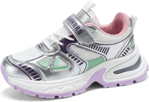 Boys Girls Fashion Sneakers Comfortable Breathable Casual Walking Shoes Non-slip Basketball Shoes Children Outdoor Running Badminton Training Shoes