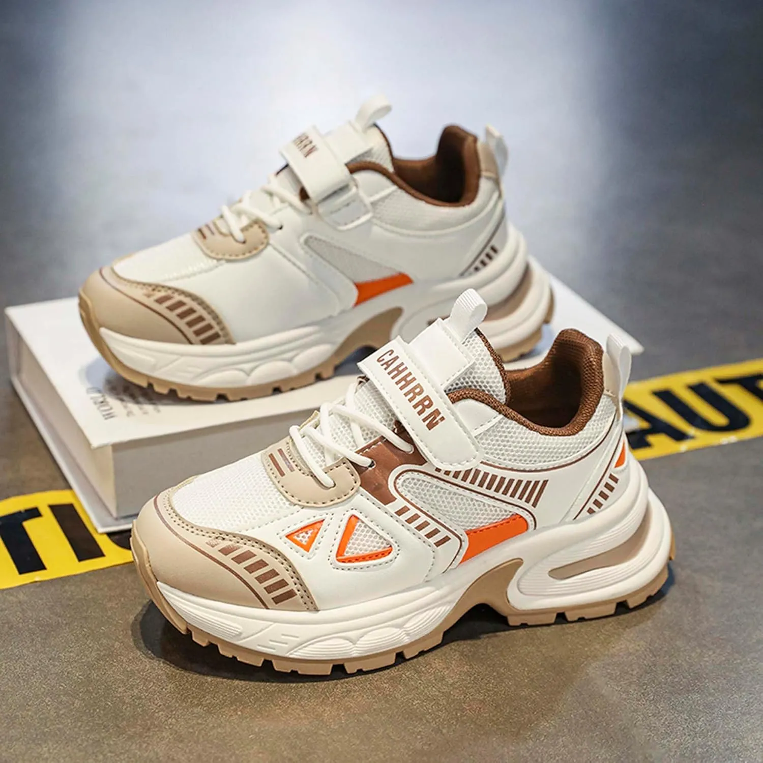 Boys Girls Fashion Sneakers Comfortable Breathable Casual Walking Shoes Non-slip Basketball Shoes Children Outdoor Running Badminton Training Shoes