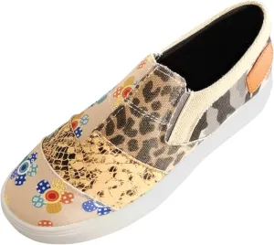 Canvas Shoes for Women Slip Ons Low Top Sneakers for Women Comfortable Classic Walking Shoes Fashion Loafers Ladies Casual Shoe Flats