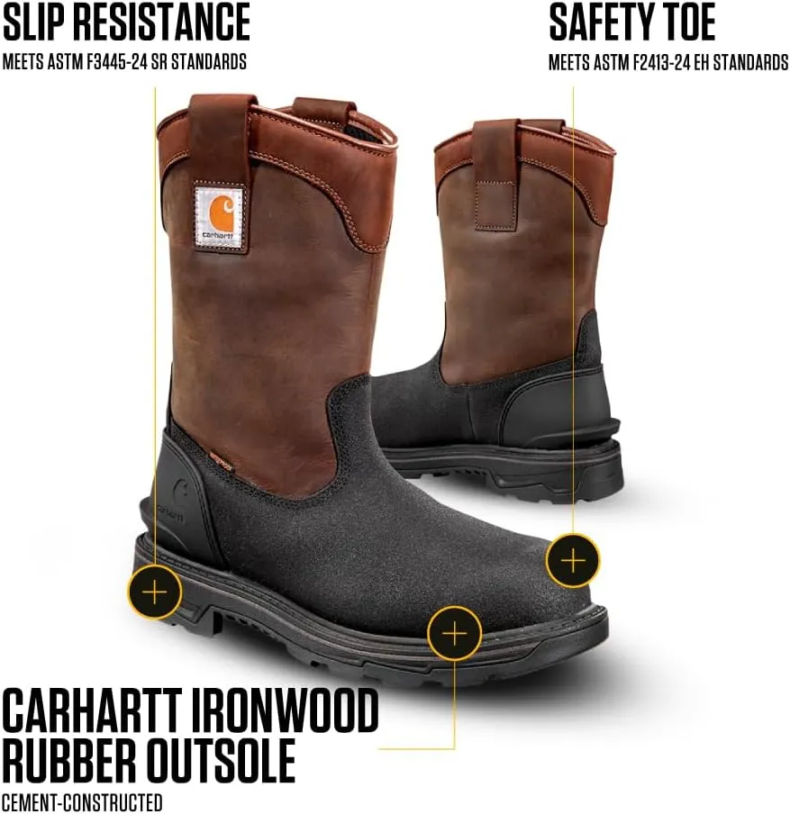 Carhartt Men's 11 Wellington SQ Toe BN Work Boot