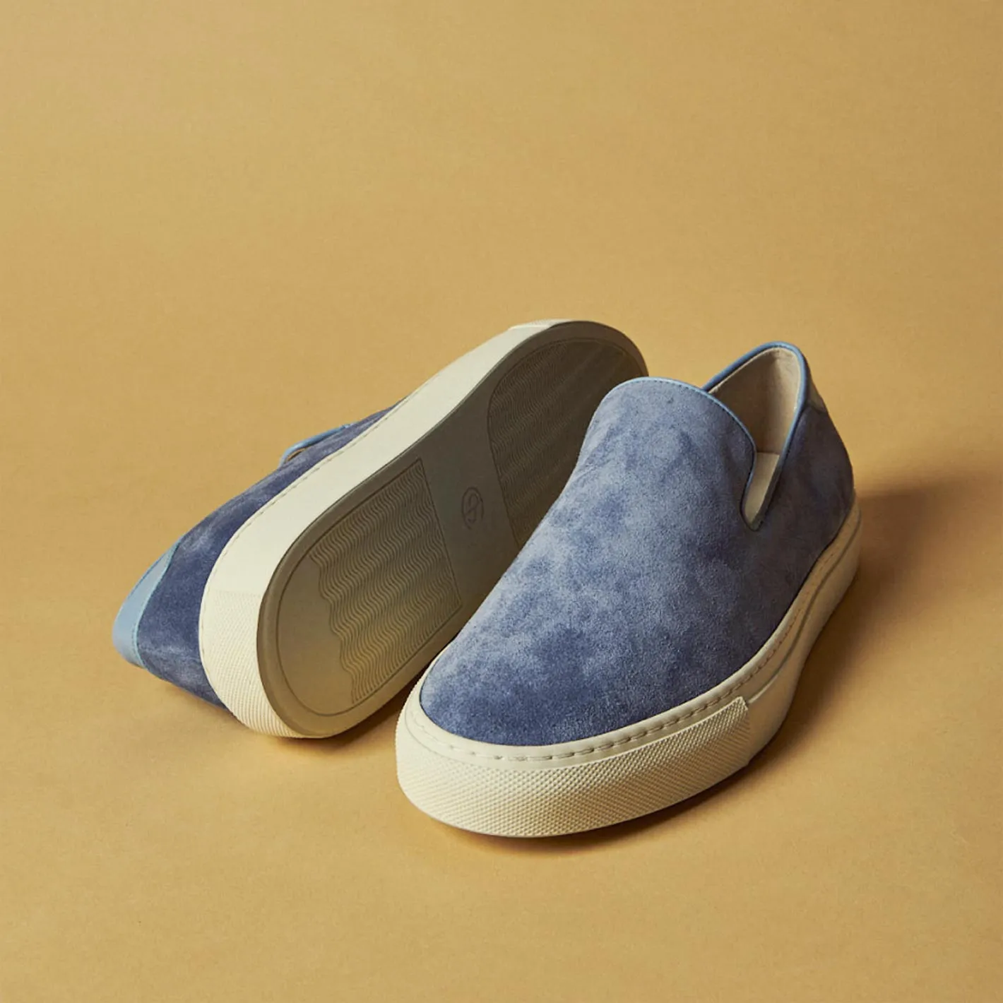 Carolina Blue Suede Jetty Slip-on Sneakers