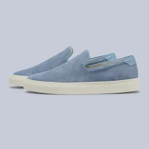 Carolina Blue Suede Jetty Slip-on Sneakers