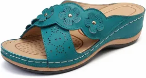 Cathalem Orthopedic Sandals for Women Arch Support Sandals Summer Casual Orthotic Sandals Flip Flops