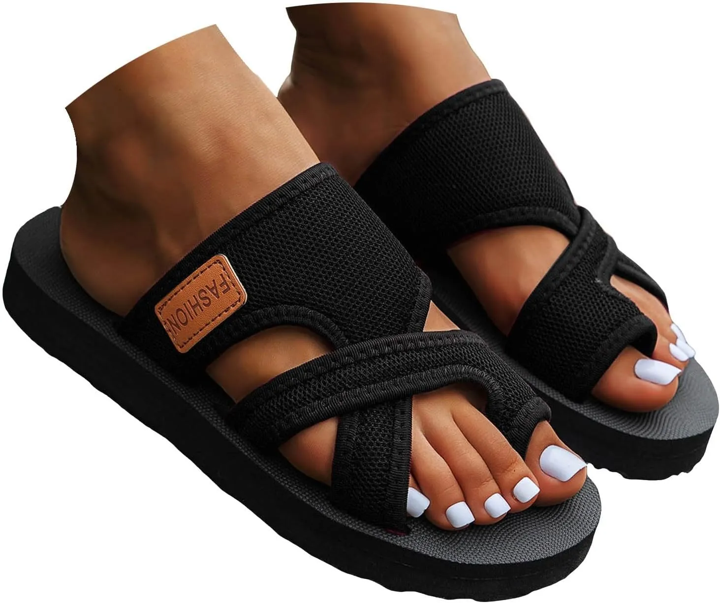 Cathalem Orthopedic Slides for Women Arch Support 2024women's Hollow Mesh Slide Sandals, Hollow Mesh Slide Sandals