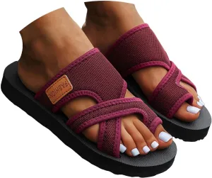 Cathalem Orthopedic Slides for Women Arch Support 2024women's Hollow Mesh Slide Sandals, Hollow Mesh Slide Sandals