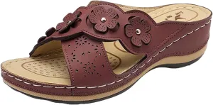 Cathalem Platform Flip Flops for Women Wedge Sandals Comfortable Walking Sandals Cushion Footbed Platform Sandals