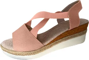 Cathalem Wedge Sandals for Women,Orthopedic Sandals Platform Sandals Espadrille Sandals Dressy Summer Fashion Wedge Sandals