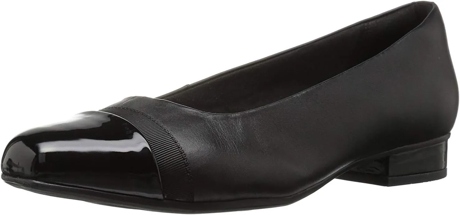 Clarks Womens Juliet Monte Leather Toe Cap Loafers