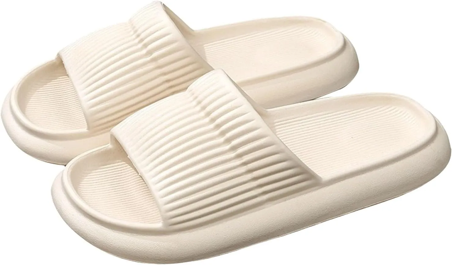 Cloud Slides Shower Shoes for Living Room Pool Beach Spa Public Showers Pillow Slippers for Women and Men