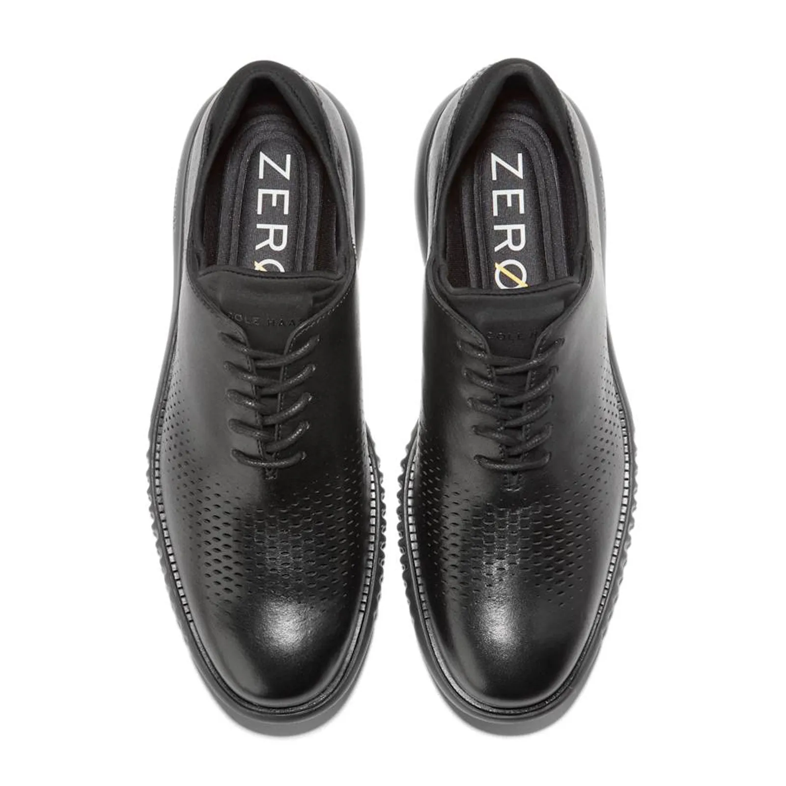 Cole Haan Zerogrand Laser Lined Wingtip Oxford (Men) - Black Leather/Black